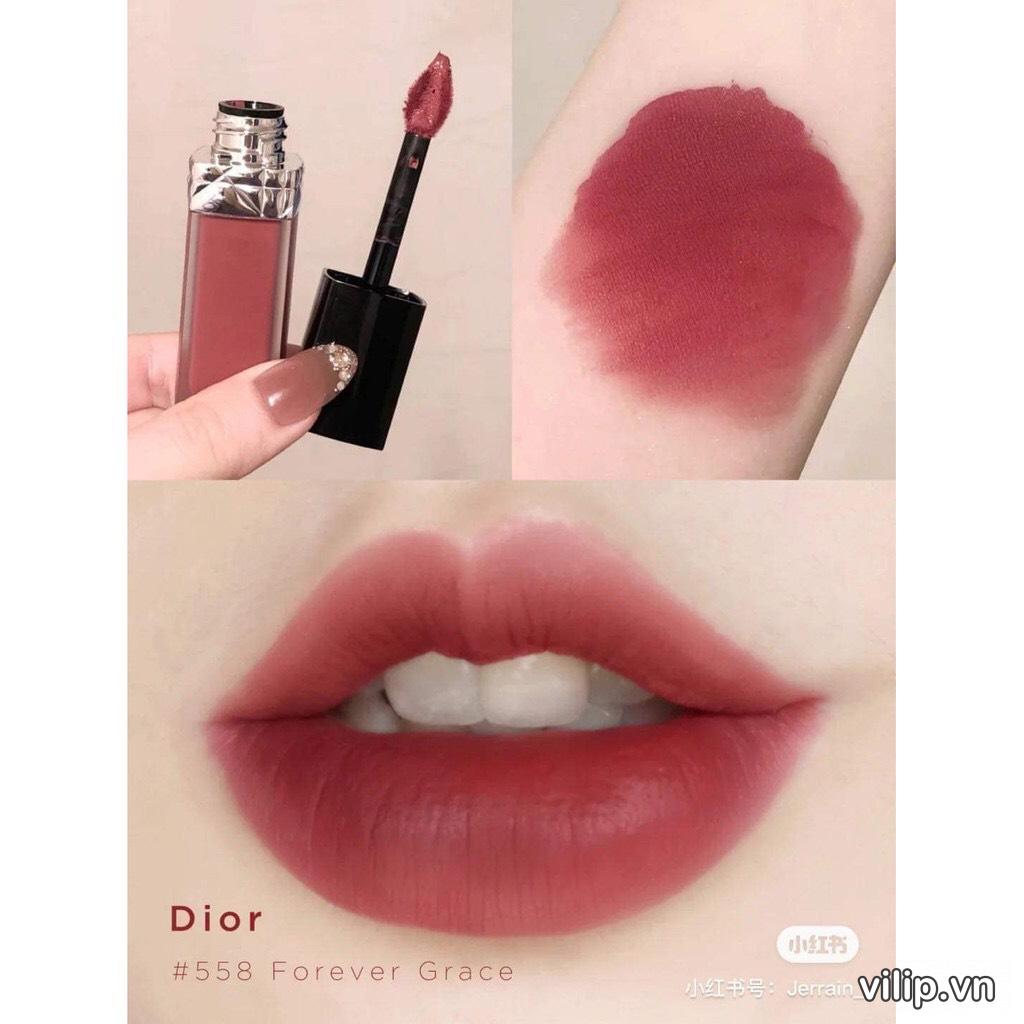 Son Dior Rouge 359 Miss chất kem cover tốt bám màu hồng đất nhẹ